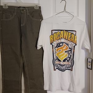 Boy's 2-piece jeans and tee set